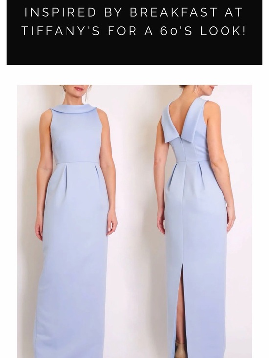 Camilyn Beth Dresses & Skirts - Camilyn Beth Amelia Matte Satin Maxi Dress in Light Blue — Women's Evening Gown